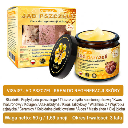 🌸🌸VLSVLS® Jad Pszczoły Kompleksowy Krem🥇pomaga w leczeniu problemów skórnych, takich jak: zmarszczki, blizny, plamy pigmentacyjne, rozstępy, trądzik, łuszczyca, egzema, zmiany skórne, podrażnienia, stany zapalne i inne problemy skórne🔥