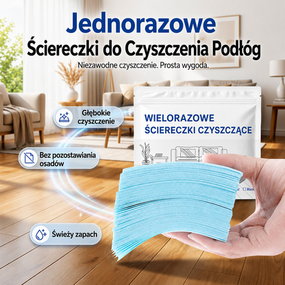 🧹Oferta ograniczona czasowo: 50% zniżki💧🧹Rozpuszczalne w wodzie chusteczki do czyszczenia podłóg