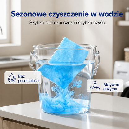 🧹Oferta ograniczona czasowo: 50% zniżki💧🧹Rozpuszczalne w wodzie chusteczki do czyszczenia podłóg