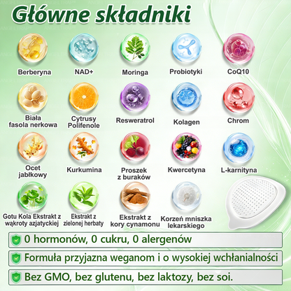 ANGELTRAP® Moringa × Berberyna × AMPK 10-w-1 Wsparcie metaboliczne, plaster z nanotechnologią mikroigłową 🇵🇱(Wystarczy raz dziennie, widoczne efekty w 7 dni) ✅ Na otyłość, wiotką skórę, cukrzycę, bezdech senny, problemy ze stawami i wiele innych