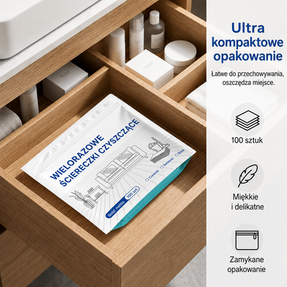 🧹Oferta ograniczona czasowo: 50% zniżki💧🧹Rozpuszczalne w wodzie chusteczki do czyszczenia podłóg