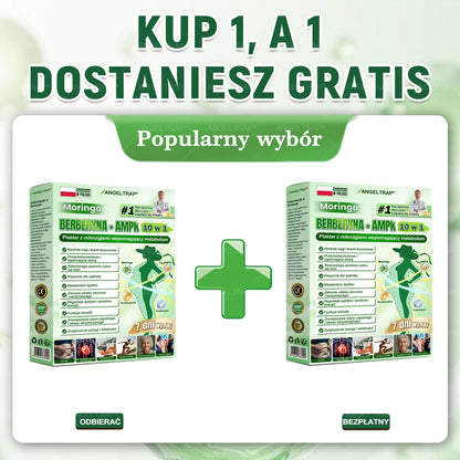 ANGELTRAP® Moringa × Berberyna × AMPK 10-w-1 Wsparcie metaboliczne, plaster z nanotechnologią mikroigłową 🇵🇱(Wystarczy raz dziennie, widoczne efekty w 7 dni) ✅ Na otyłość, wiotką skórę, cukrzycę, bezdech senny, problemy ze stawami i wiele innych