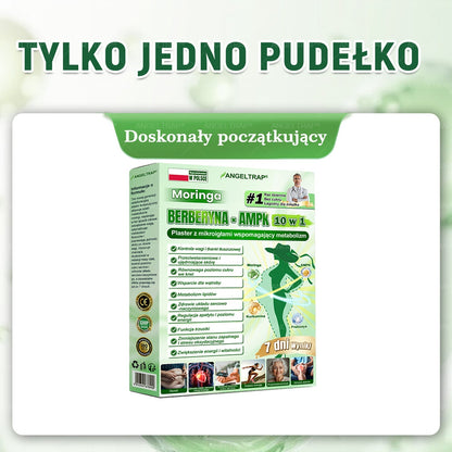 ANGELTRAP® Moringa × Berberyna × AMPK 10-w-1 Wsparcie metaboliczne, plaster z nanotechnologią mikroigłową 🇵🇱(Wystarczy raz dziennie, widoczne efekty w 7 dni) ✅ Na otyłość, wiotką skórę, cukrzycę, bezdech senny, problemy ze stawami i wiele innych
